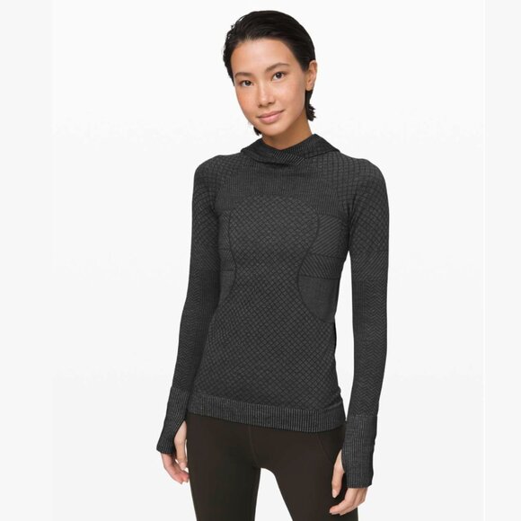 Lululemon Rest Less Hoodie *Patchwork (Black / Alpine White) - Size 4 - Picture 8 of 10